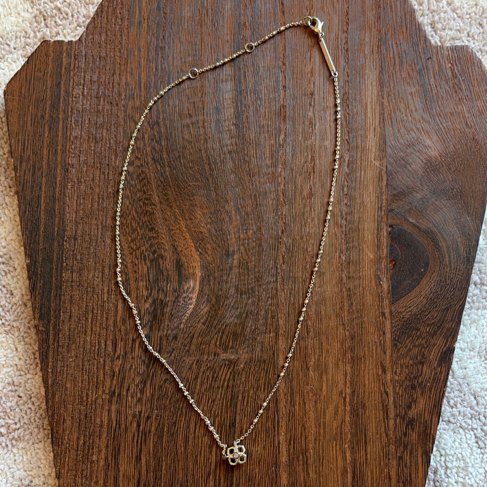 Kendra Scott yellow gold Rue necklace
